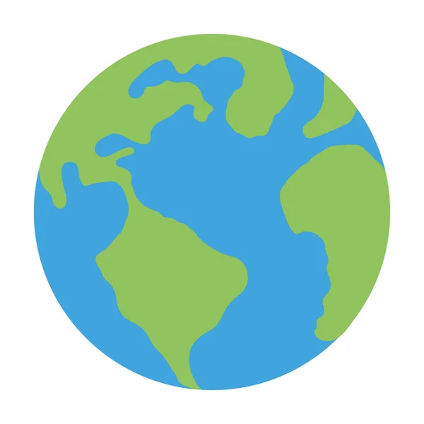 World planet earth isolated icon — Stock Vector