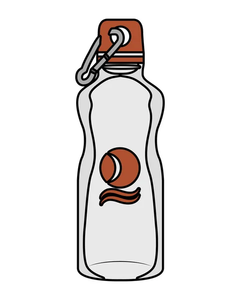 Siłownia butelki marki izolowane ikona — Wektor stockowy