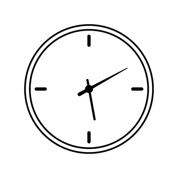 Uhrzeit Stunde Linie Stil-Symbol — Stockvektor