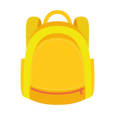 okul çantası ekipmanı düz biçim simgesi