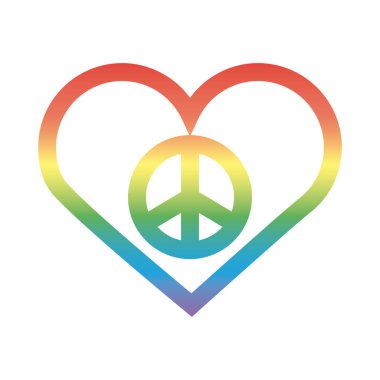 Gönül kırıcı biçim simgesinde barış sembolü