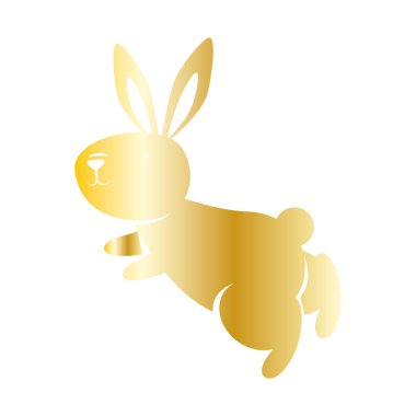 Altın tavşan sonbahar ortası ikonu