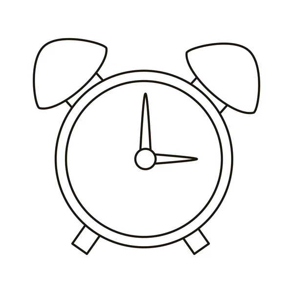 Reloj despertador icono de estilo plano — Vector de stock