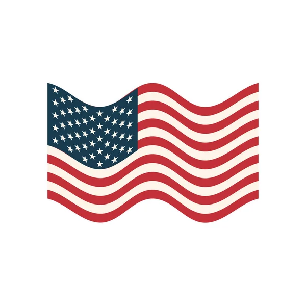 EUA desenho do vetor bandeira —  Vetores de Stock