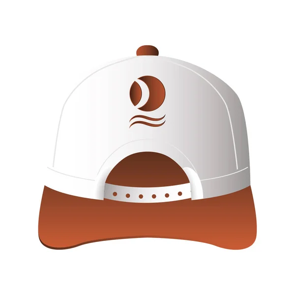 Sport cap branding tillbehör ikon — Stock vektor