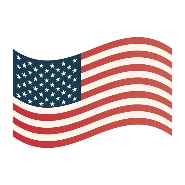 США векторний дизайн прапора — стоковий вектор