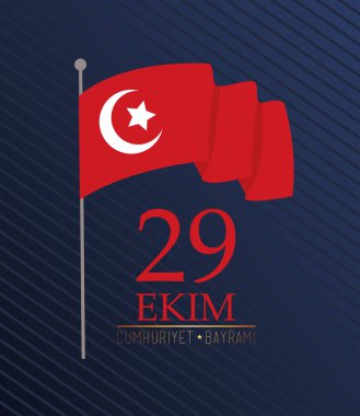 ekim bayrami kutlaması, mavi direkli hindi bayraklarıyla