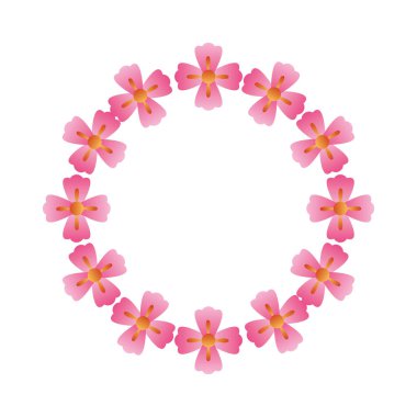 güzel çiçekler bahçe dairesel çerçeve