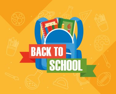 Okul posterine geri dön