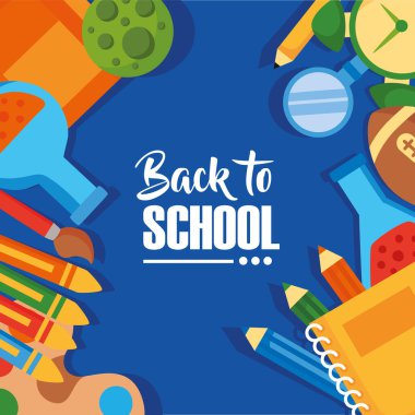 Okul posterine geri dön