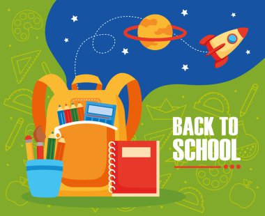 Okul posterine geri dön