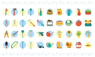 Bahçıvanlık düzyazı simgelerinden oluşan bir demet