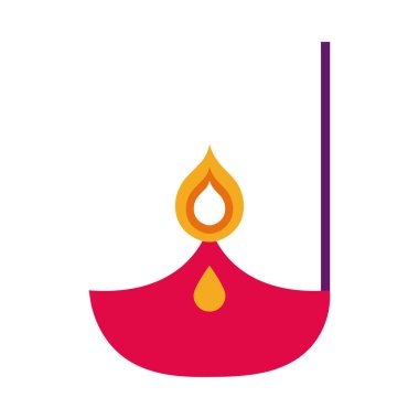 diwali mumu düz stil simgesi asılı