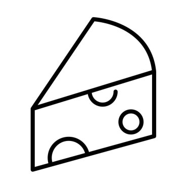 Lezzetli peynirli sağlıklı yemek çizgisi simgesi