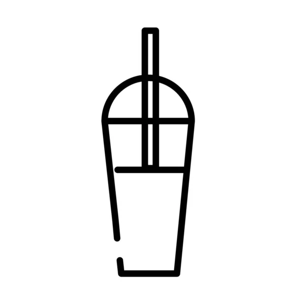 ไอคอนสไตล์เครื่องดื่มมิลค์เชค — ภาพเวกเตอร์สต็อก