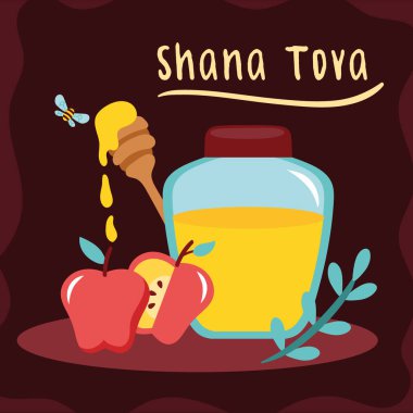 Ballı ve elmalı shana tova harfleri