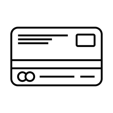 Kredi kartı çizgisi biçim vektör tasarımı