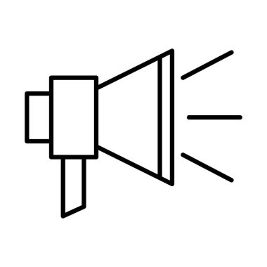 megafon hattı biçim ikon vektör tasarımı