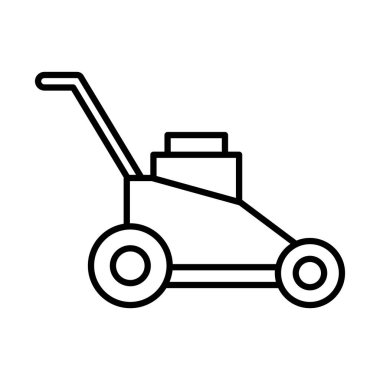 Bahçe çimeni biçme çizgisi biçim vektör tasarımı