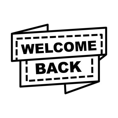 Kurdele çizgisi biçim vektör tasarımına hoş geldiniz