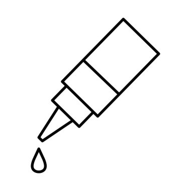 Bırakma satırı biçim vektör tasarımlı damlatıcı