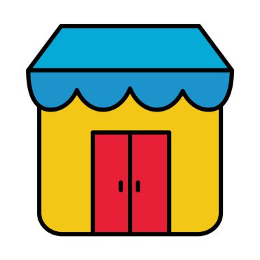 Satırı kaydet ve biçim ikon vektör tasarımını doldur