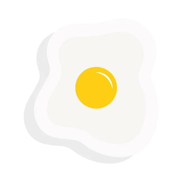 Etiqueta engomada de huevo y diseño de vector icono de estilo plano — Vector de stock