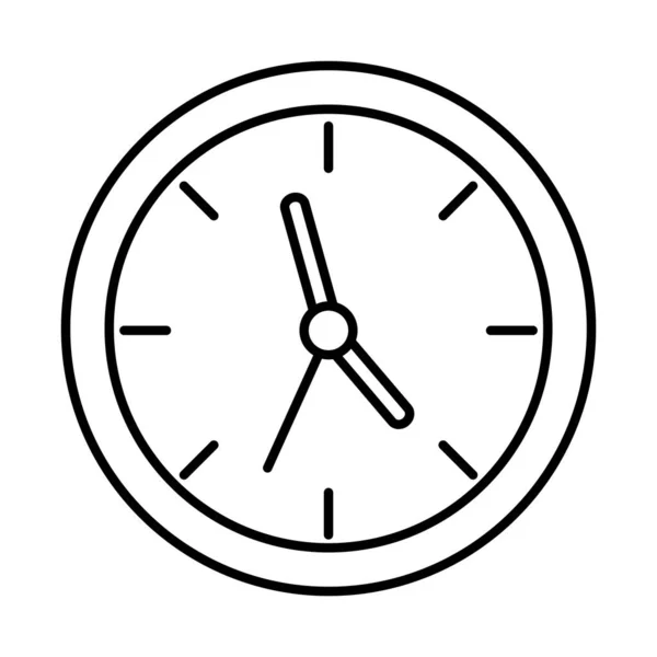 Reloj línea estilo icono vector diseño — Archivo Imágenes Vectoriales