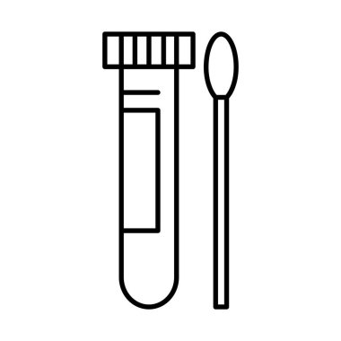 çubuk çizgisi biçim vektör tasarımlı test tübü