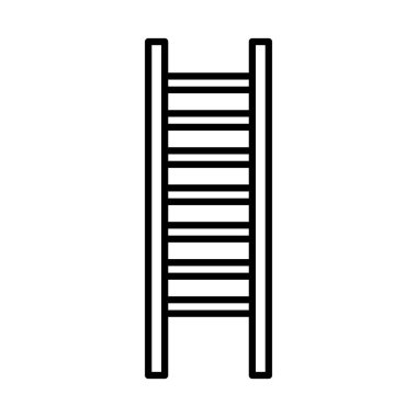 Bahçe merdiveni çizgisi biçim vektör tasarımı