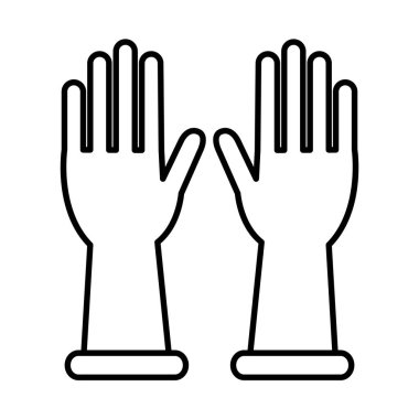 eldiven çizgisi biçim vektör tasarımı