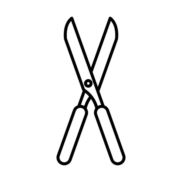 Gardening pliers line style icon vector design — Stock Vector