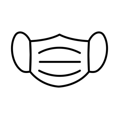 maske çizgisi biçim vektör tasarımı