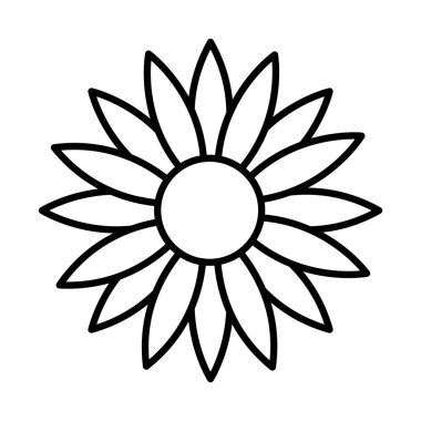 çiçek çizgisi biçim vektör tasarımı