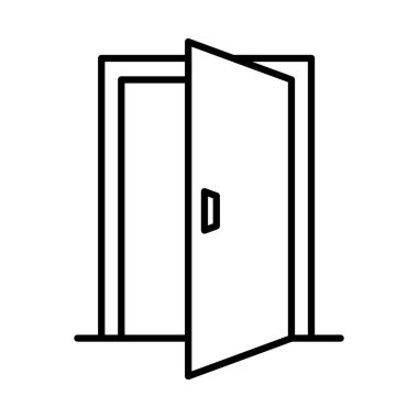 kapı satırı biçim ikon vektör tasarımı