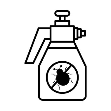 Bahçe dezenfektan çizgisi biçim vektör tasarımı