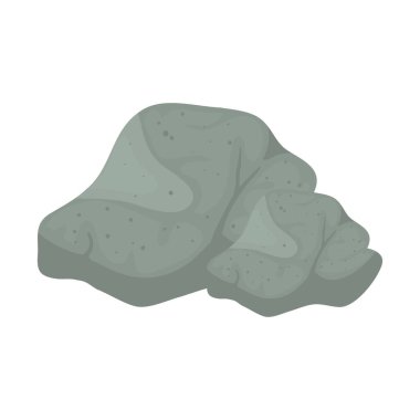 İzole taş ikon vektör tasarımı
