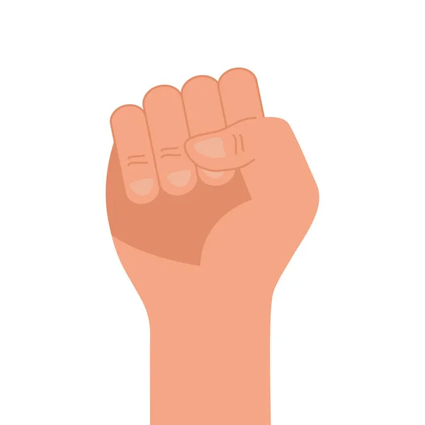 Fist hand icon isolated vector design — Stock Vector