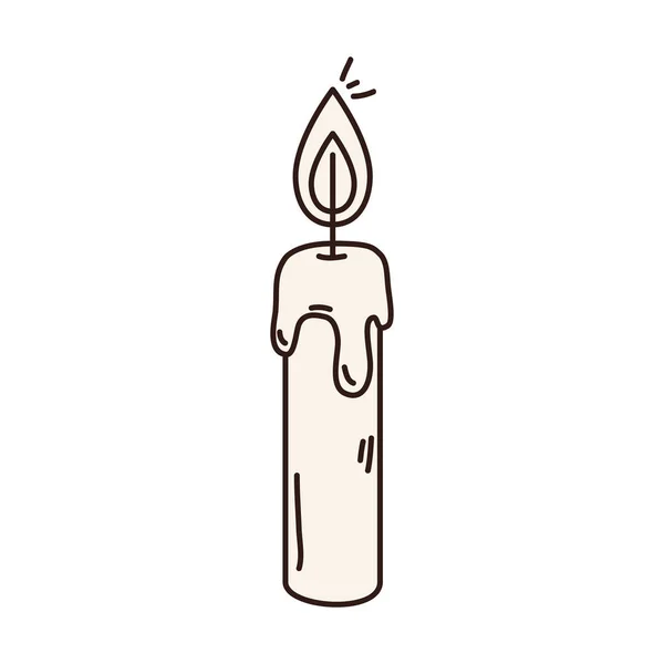 Design de vetor de ícone de vela isolado —  Vetores de Stock