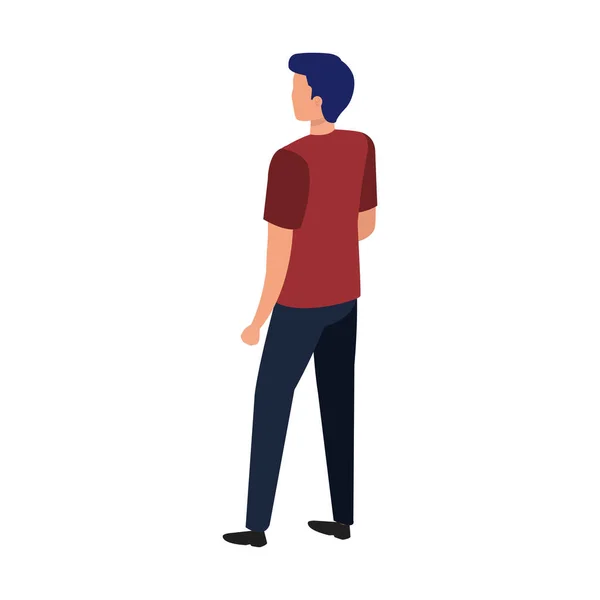 Man cartoon of back vector design — стоковый вектор