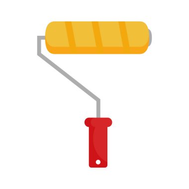 boya rulosu ikon vektör tasarımı