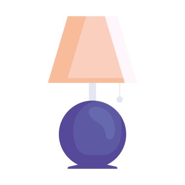 İzole edilmiş ev lambası vektör tasarımı