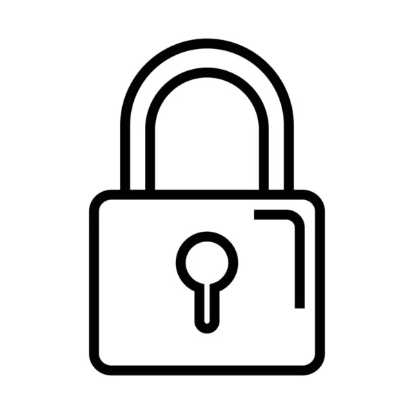 Padlock icon isolated vector design — Stock Vector