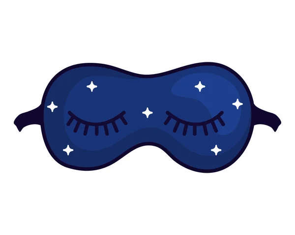 Schlafende Maske Icon Vektor Design — Stockvektor