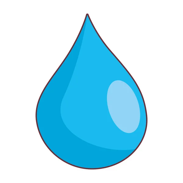 Diseño aislado del vector de gota de agua — Vector de stock