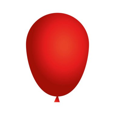 kırmızı balon ikon vektör tasarımı