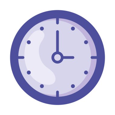 İzole edilmiş saat simgesi vektör tasarımı