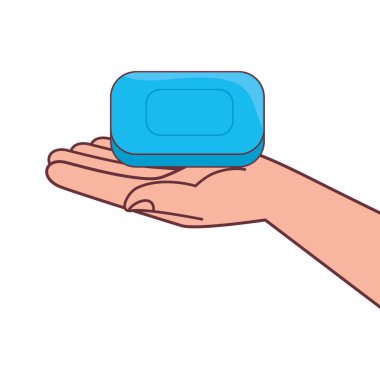 el vektör tasarımında sabun çubuğu