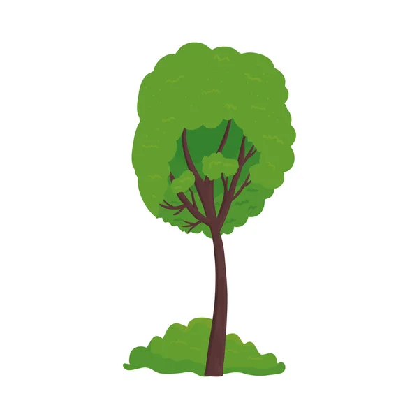 Δέντρο με θάμνο διανυσματικό σχεδιασμό — Διανυσματικό Αρχείο