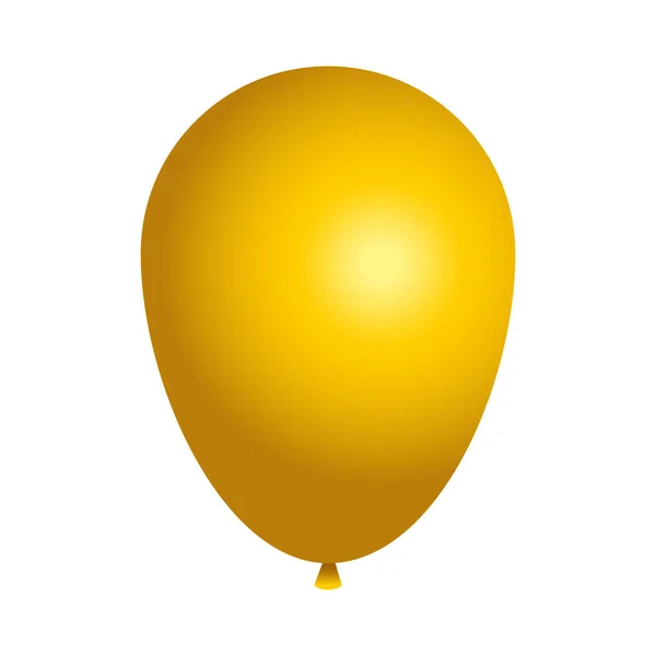 Gold Ballon Symbol Vektor-Design — Stockvektor